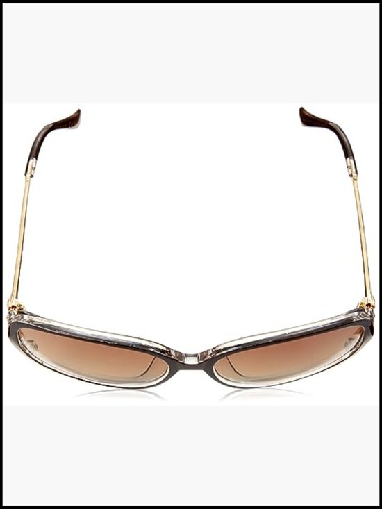Metal Temple Oval Sunglasses with UV400 Protection